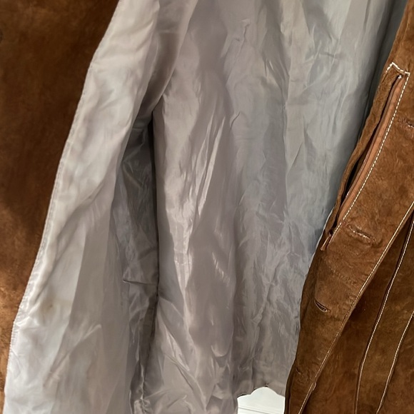 Wilson's Leather Jacket chocolate Brown Suede Size Medium Men's Vintage - Picture 7 of 16